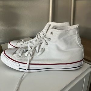 Men’s size 11.5 White high top converse